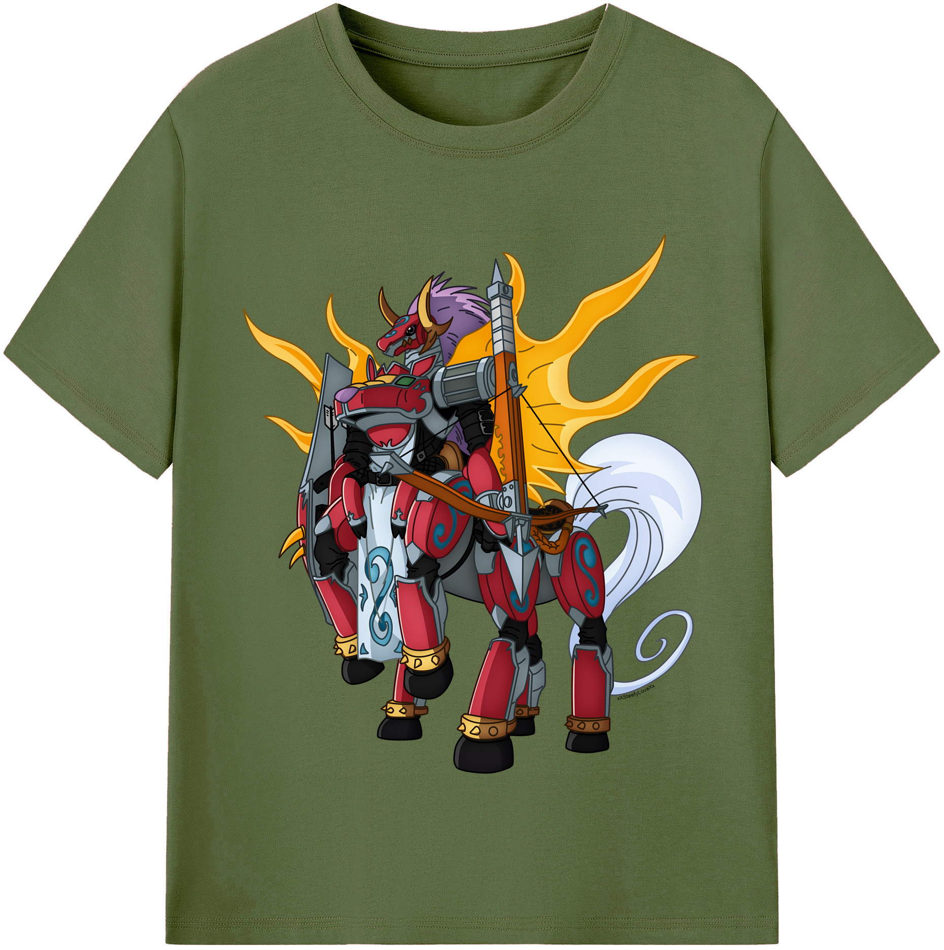 （画像用） Digimon デジタルモンスター/デジモン 綿100％半袖Tシャツ（フロントプリント）